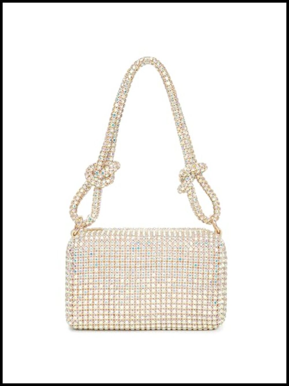 Sparkling Rhinestone Evening Bag Crossbody Clutch Purse Wedding Party